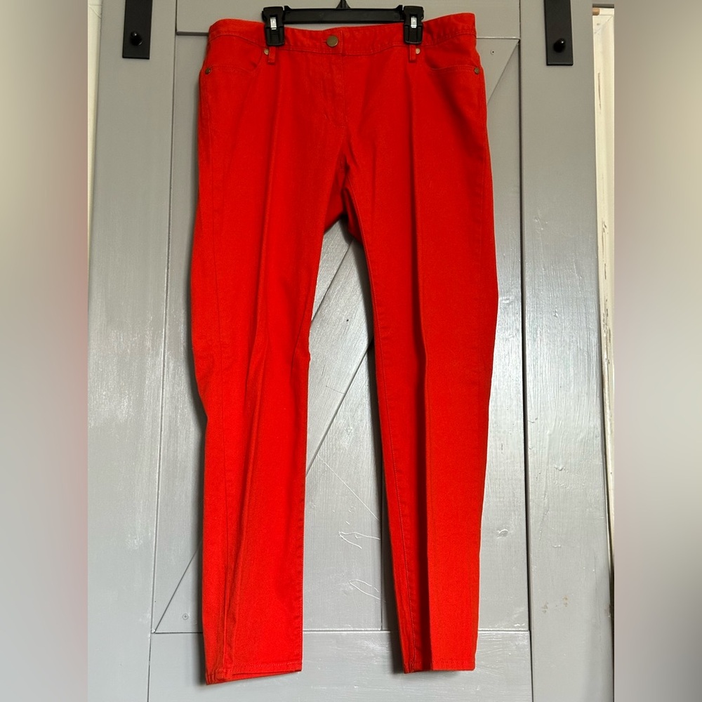 Chaus EUC Fiery Red Trousers Sz 10